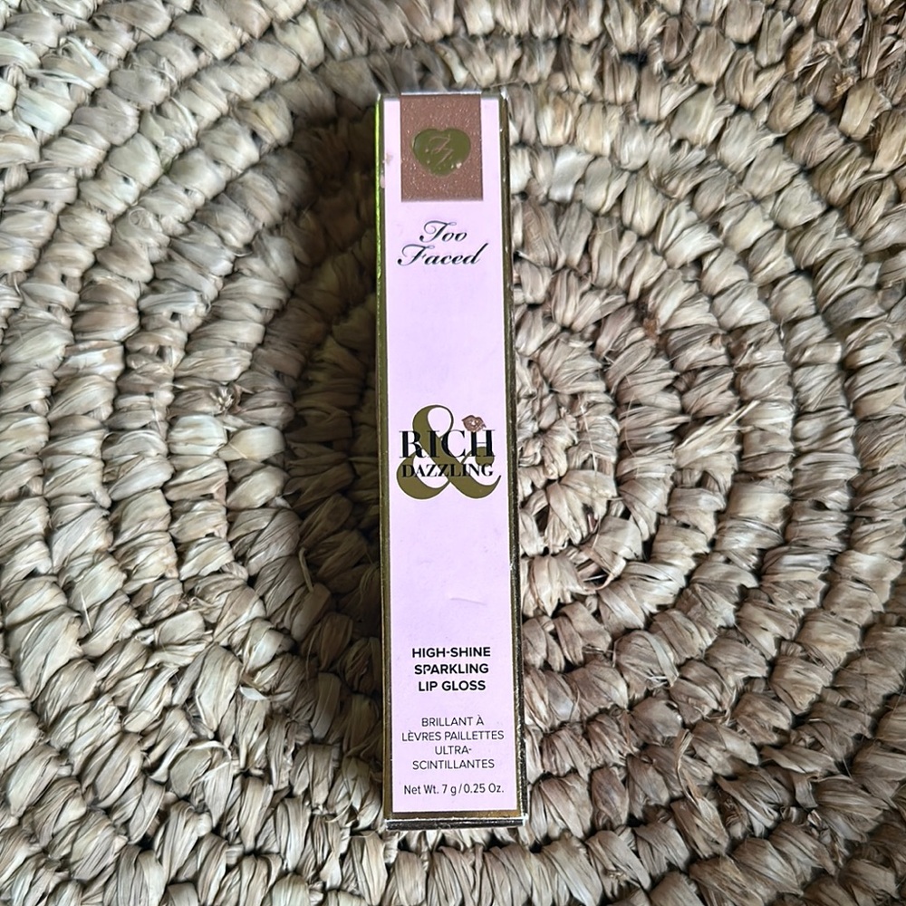 Too Faced Rich & Dazzling High-Shine Sparkling Lip Gloss - Pink